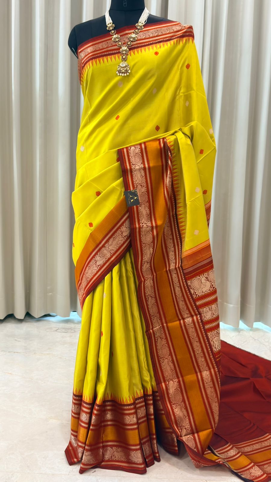Yellow Thread Kanjivaram