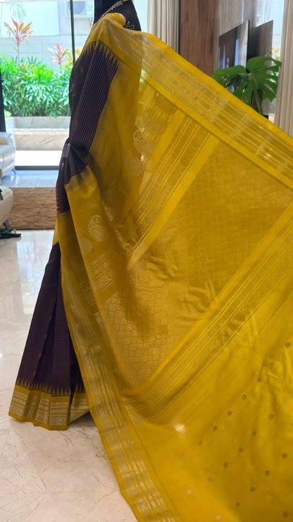 Deep Purple Gadwal Silk