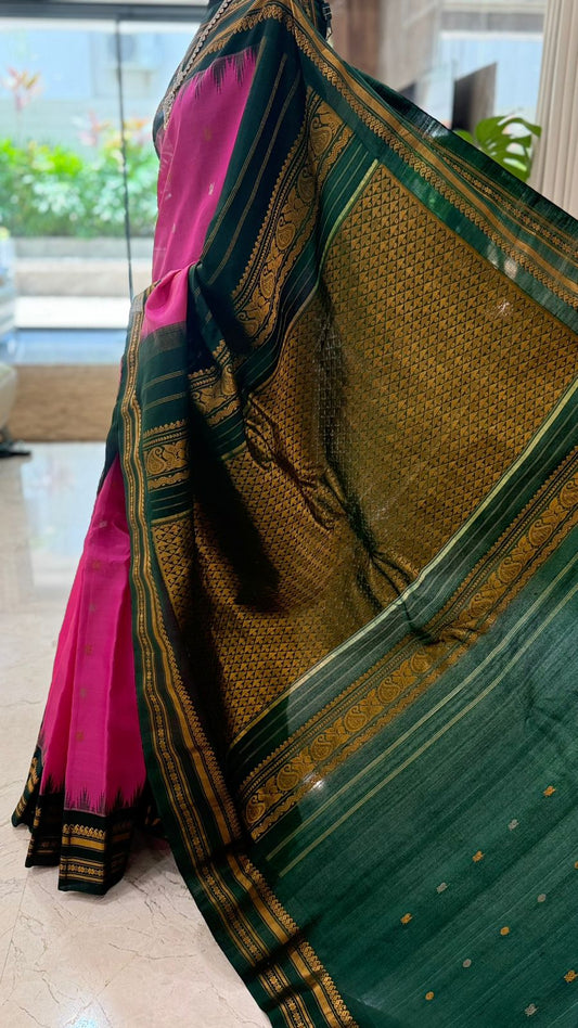 Pink Gadwal Silk