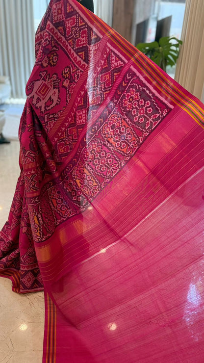 Peacock Ikat Saree