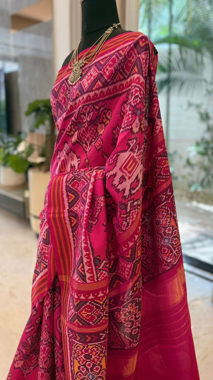 Peacock Ikat Saree