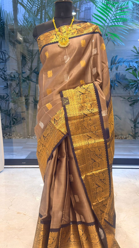Gold Gadwal Silk Saree