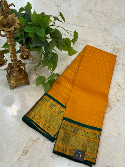 Turmeric Gold Kanjivaram Saree