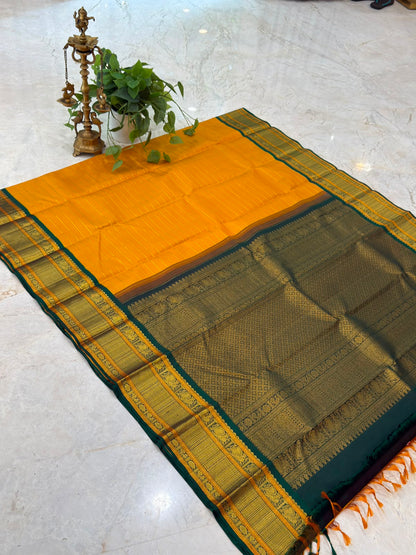 Turmeric Gold Kanjivaram Saree