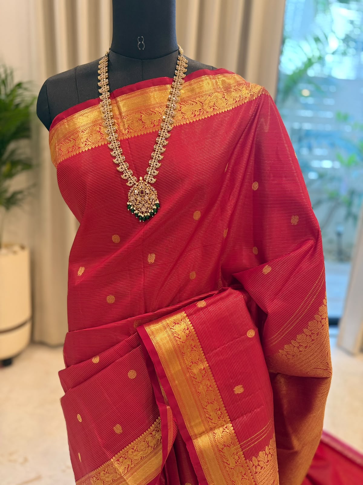 Royal Crimson Vairaoosi Silk