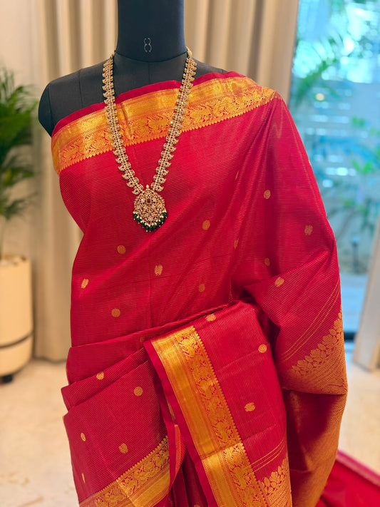 Royal Crimson Vairaoosi Silk