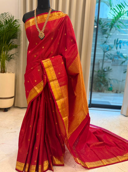 Royal Crimson Vairaoosi Silk