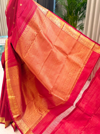 Royal Crimson Vairaoosi Silk