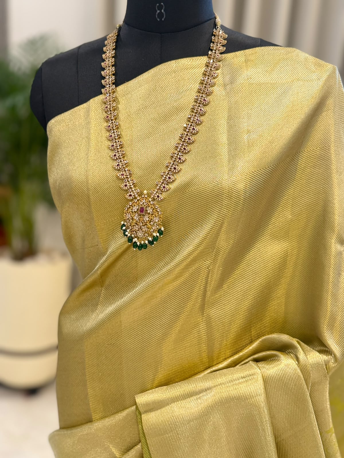 Antique Green Gold Kanjivaram
