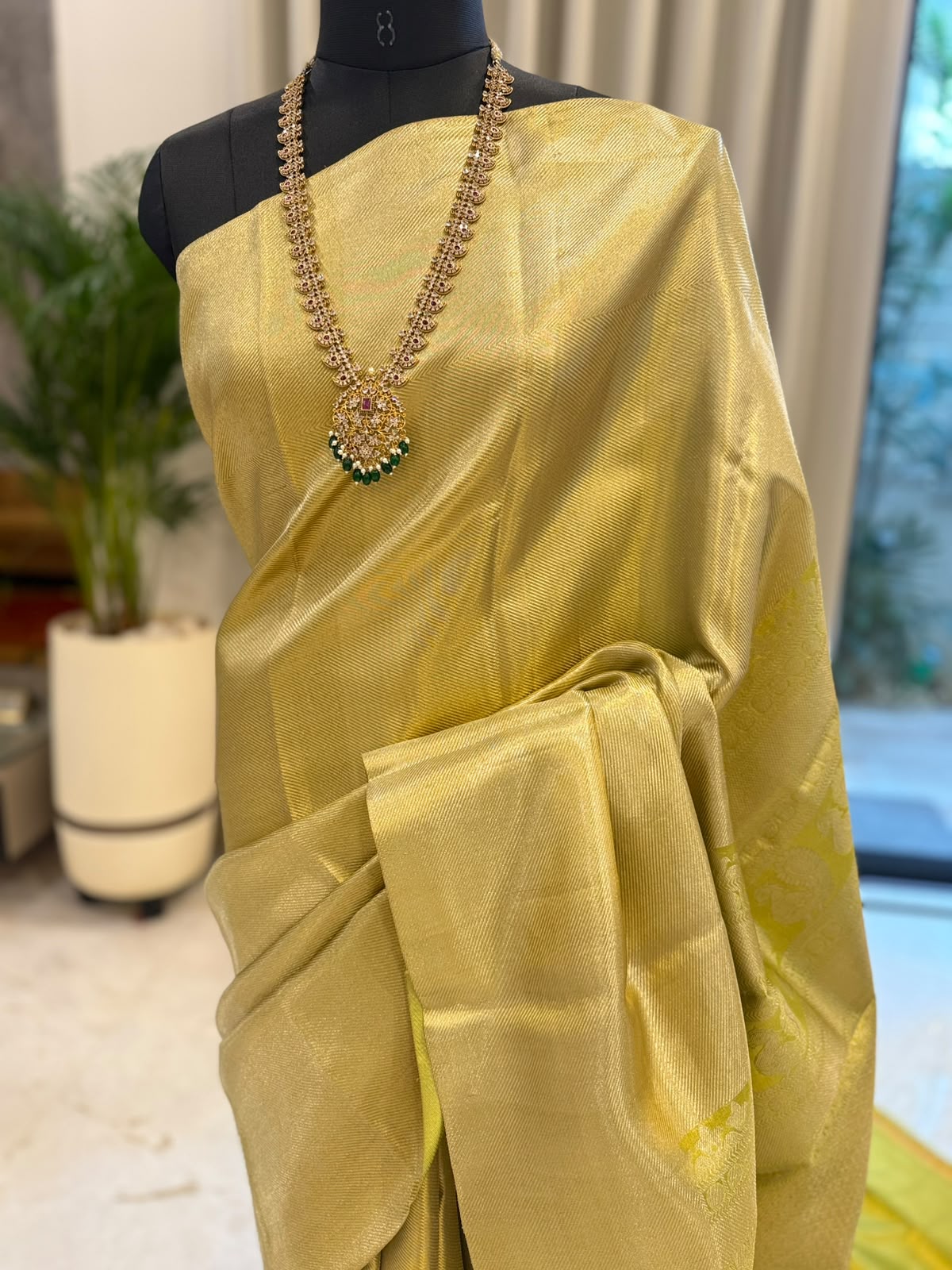 Antique Green Gold Kanjivaram