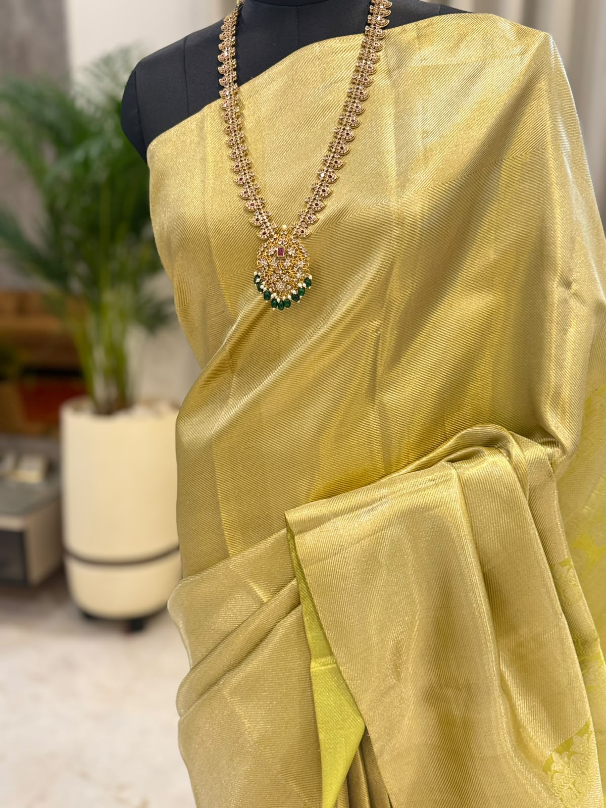 Antique Green Gold Kanjivaram