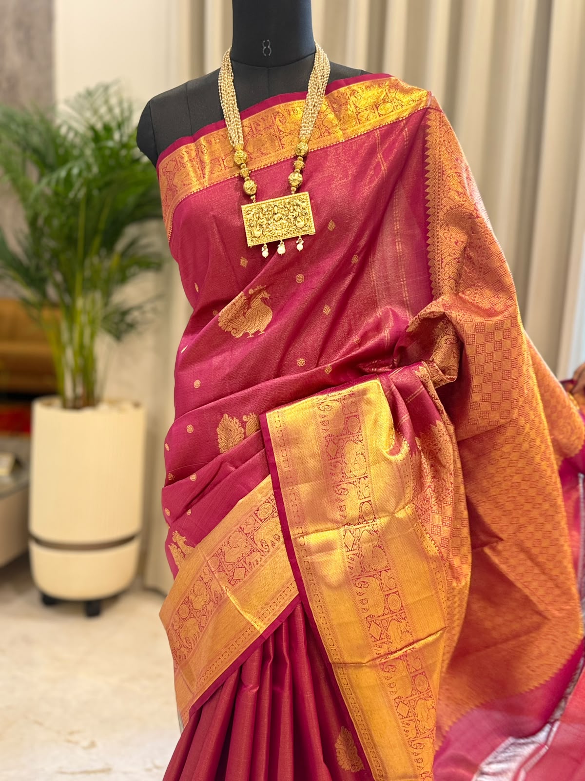 Jewel Magenta Gold Kanjivaram