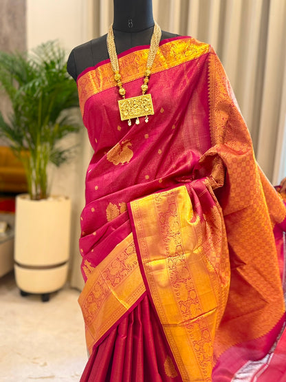 Jewel Magenta Gold Kanjivaram