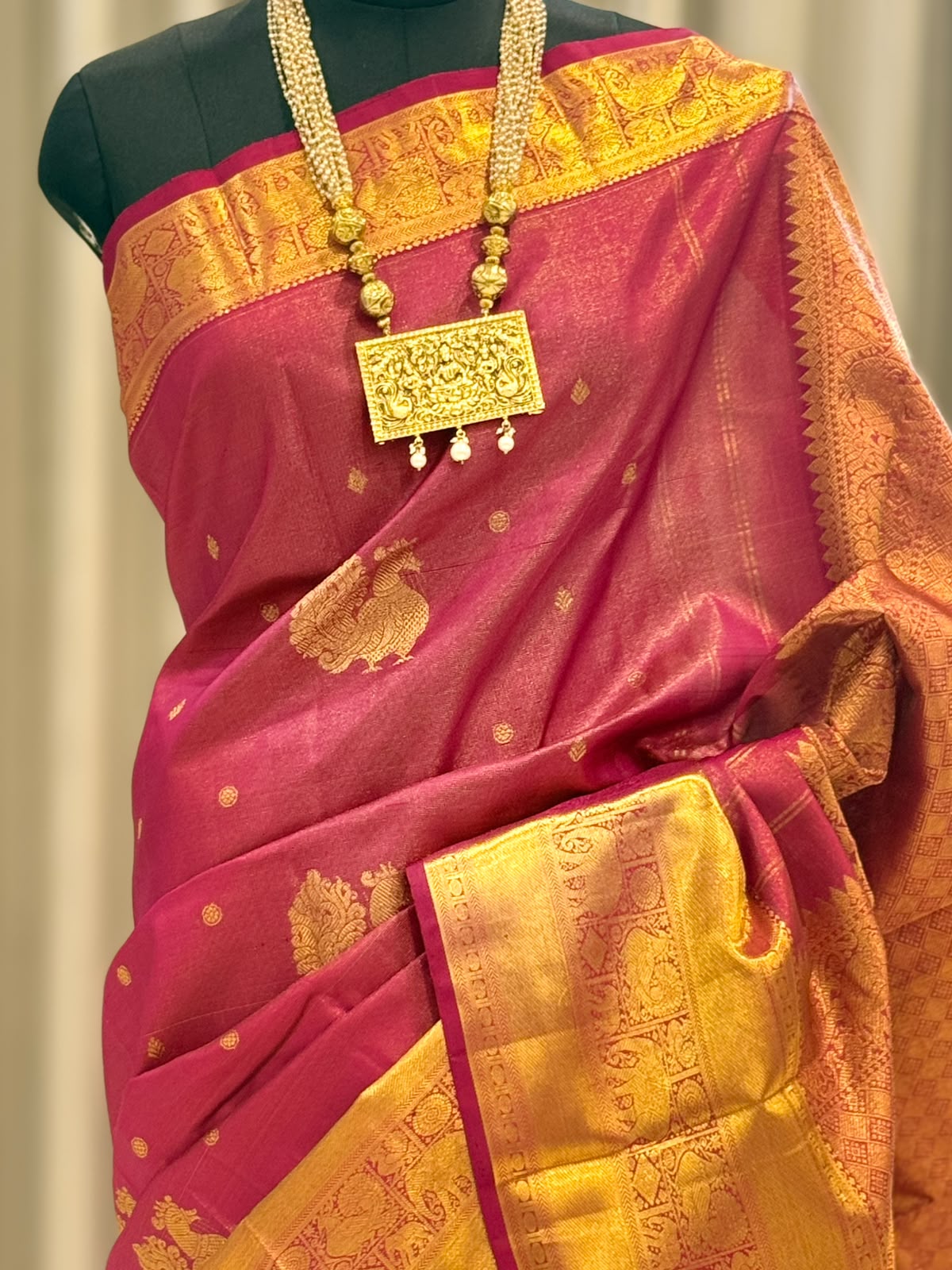 Jewel Magenta Gold Kanjivaram