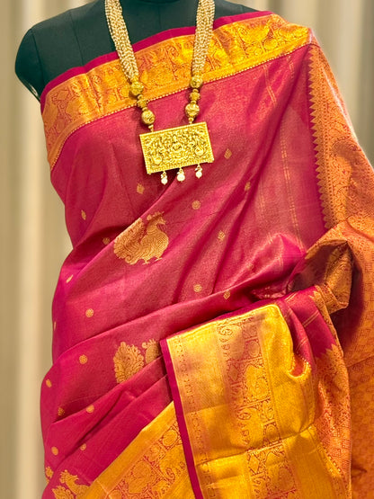 Jewel Magenta Gold Kanjivaram