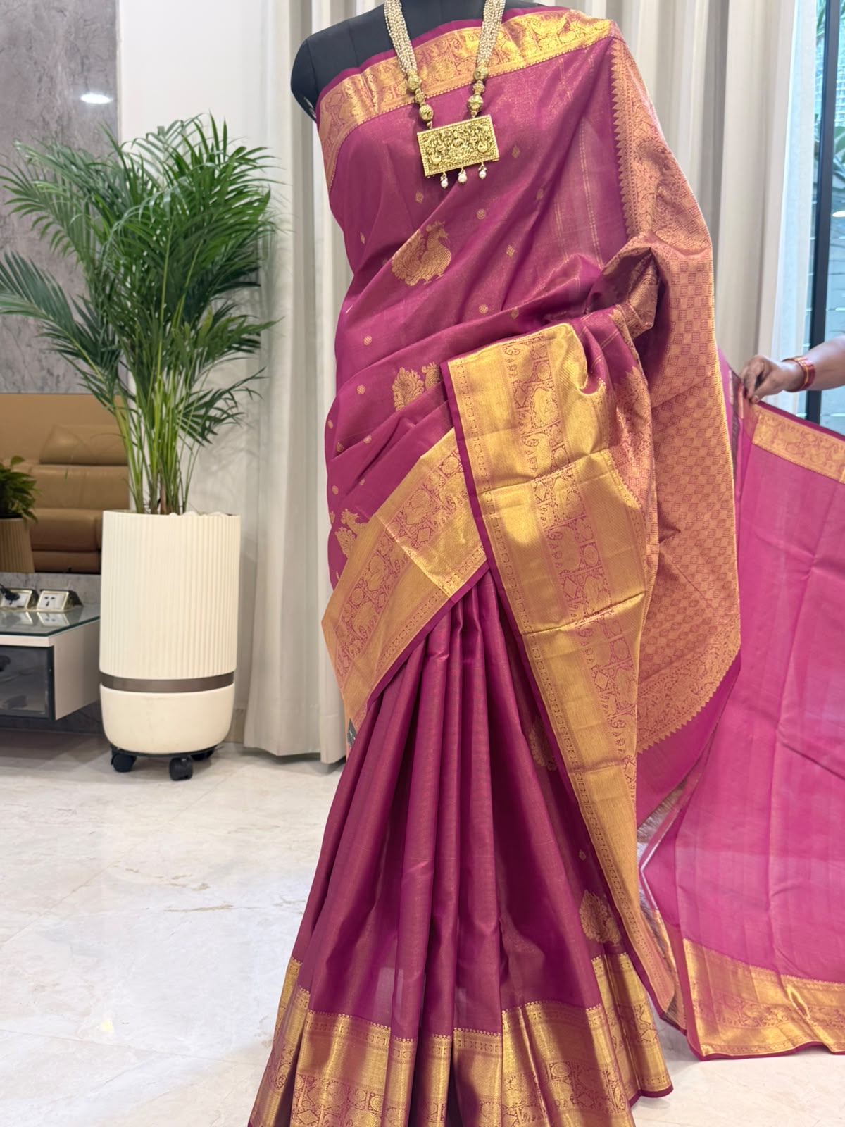 Jewel Magenta Gold Kanjivaram