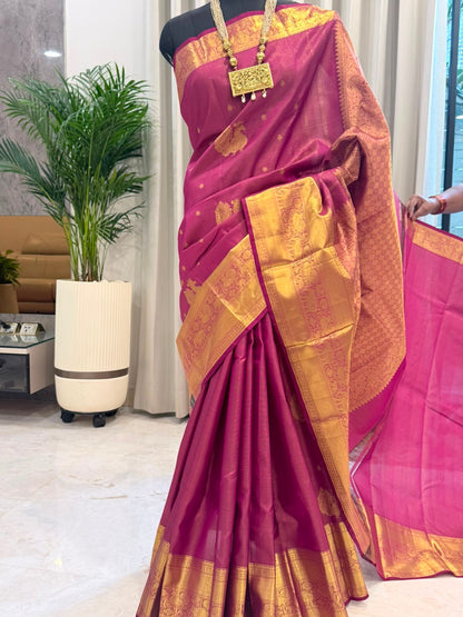 Jewel Magenta Gold Kanjivaram