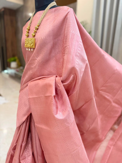 Blush Pink Kanjivaram Silk Saree