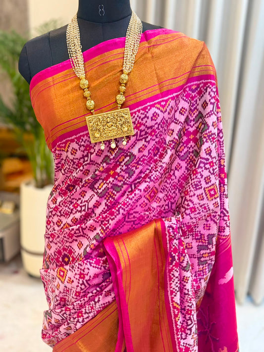 Royal Magenta Mulberry Silk Patola