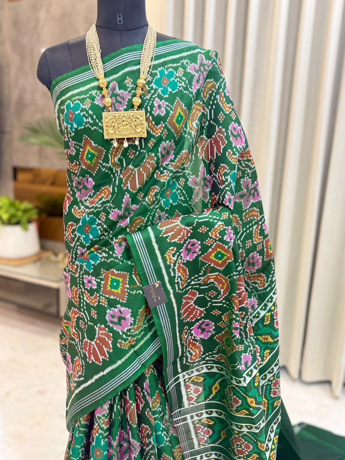 Emerald Green Jewel-Toned Patola