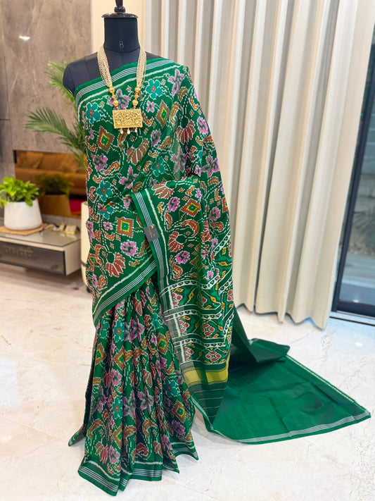 Emerald Green Jewel-Toned Patola