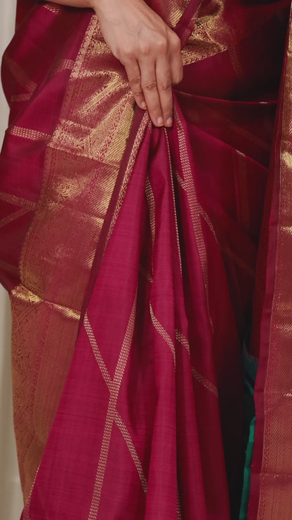 Purple Green Striped