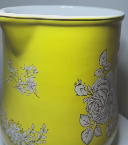Yellow Floral Jug
