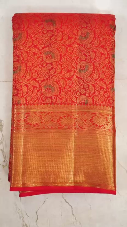 Vermilion Red with Exquisite Gold