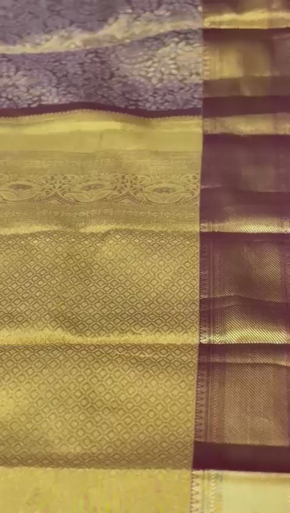 Royal Wine Kanjivaram Silk Saree