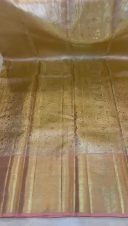 Peach Pink Full Zariwork