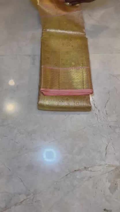 Peach Pink Full Zariwork