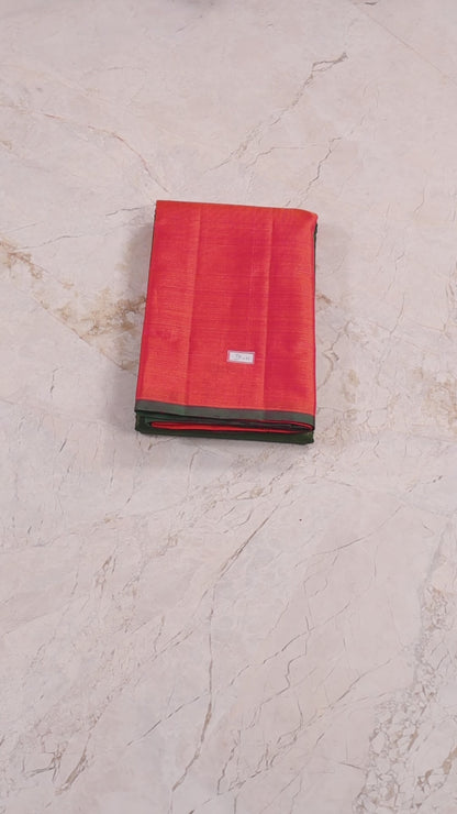 Green Vairaoosi Peach Pink Border